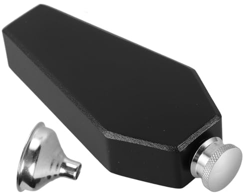 minkissy Edelstahl Flachmann 3,5oz Sargförmig Schwarz Auslaufsicher Vielseitig für Reisen und Halloween Dekoration Tragbare Spirituosenflasche im Gothic Stil
