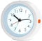 infactory Wecker leise: Analoger Quarz-Wecker, geräuschlos, Nachtlicht, Licht-Sensor, Akku (Reisewecker analog, absolut geräuschloser, LED Uhr mit Batteriebetrieb)
