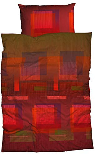 Casatex Satin Bettwäsche Escape 200 cm x 200 cm rot