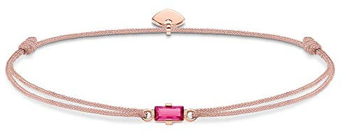 Thomas Sabo Damen Armband Little Secret Pinker Stein Baguette-Schliff 925 Sterling Silber LS0104-597-19-L20v