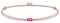 Thomas Sabo Damen Armband Little Secret Pinker Stein Baguette-Schliff 925 Sterling Silber LS0104-597-19-L20v