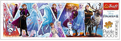 Trefl 29048 Puzzle, Die Eiskönigin II, 1000 Teile, Panorama, Disney, für Kinder ab 8 Jahren