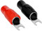 20pcs Barrier Spade Fork Terminal Connector 4 GA AWG Gauge Crimp Red Black Boot