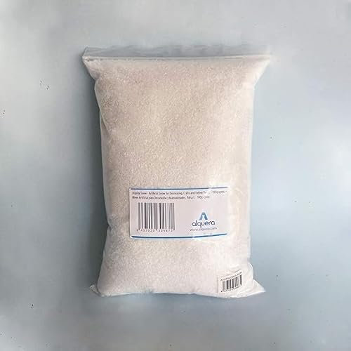 Alquera Künstlicher Schnee für Dekoration und Bastelarbeiten - Display Snow (L - 180g)