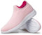 vibdiv Plat Chaussures De Marche Baskets Femme Chaussures De Randonnée Respirantes Légères À Enfiler Rose 41