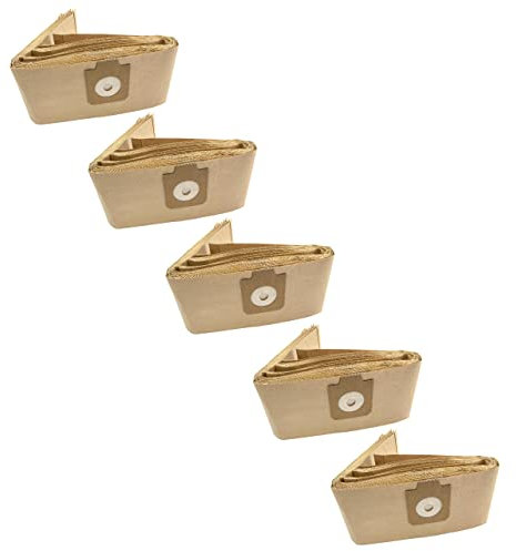 vhbw 50x Staubbeutel kompatibel mit Euroclean Panther UZ 920 / UZ920, 93, 930 S Staubsauger - Papier, 95,5cm x 17cm Sandfarben