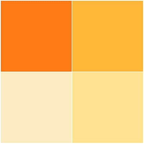 4PCS 40x50cm/16X20in Lighting Gels Filter CTO Flash Gel Orange Light 4 Color Correction Transparent Sheets Overlays for 800W Red Head Light Strobe Spotlight Flash Studio Video
