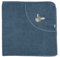Sterntaler Baby Jungen Badetuch Baby GOTS Emmi - Badeponcho Baby, Kapuzenhandtuch, Badehandtuch Kinder mit Eselmotiv - Bio - graublau