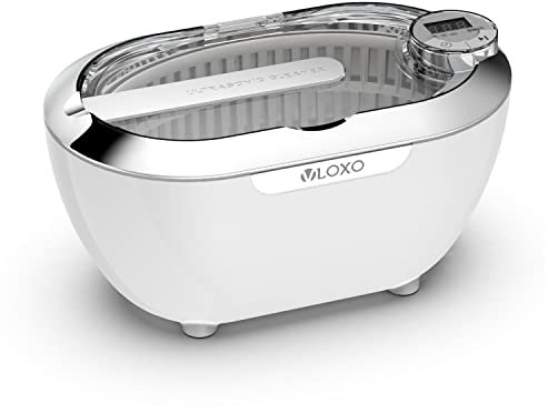 VLOXO Ultraschallreinigungsgerät 700ml Brillenreinigungsgerät 37W Ultraschallgerät mit Digitalanzeige Touchscreen und 5 Zeiteinstellungen Ultraschallbad für Uhren Schmuck Zahnprothesen Brille 43KHz