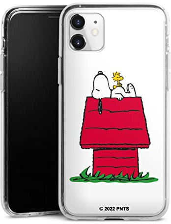 DeinDesign Silikon Hülle kompatibel mit Apple iPhone 11 Case transparent Handyhülle Snoopy Offizielles Lizenzprodukt Peanuts