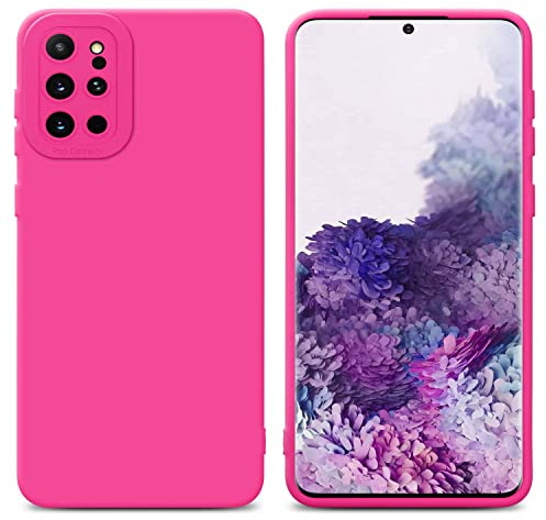 Cadorabo Hülle kompatibel mit Samsung Galaxy S20 Plus Schutzhülle TPU Silikon Case Liquid Design mit Kameraschutz Slim Kratzfest Weiche Gummi mit Rundumschutz Case Hülle für Galaxy S20 Plus in Pink