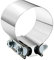4 4.0 Inch Exhaust Clamp Butt Joint Band Clamp Sleeve Coupler Stainless Steel 4 Inch for Exhaust Pipes, Mufflers and Catalytic Converters (1 PCS)