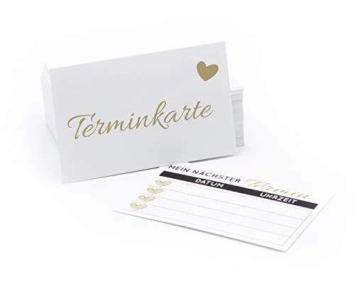 100 stempelbare Terminkarten Kosmetik Beauty Nagelstudio Masseure Friseur Wellnes Spa Sport Physiotherapie Nageldesign Maniküre Pediküre Terminblock (Terminkarten)