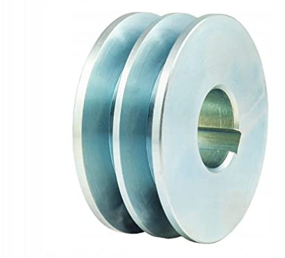 Keilriemenscheibe HA SPA 2x13mm 80mm Doppelrad Riemenscheibe E-Motor Riemenrad Elektromotorantrieb Keilriemen Riemenantrieb (Bohrung: 19mm, Nut 6mm)