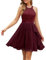 Wedtrend Cocktailkleid Damen Abendkleid Damen Elegant Kleid Burgund Kleider Damen Sommer Elegant Cocktailkleider Damen Elegant WT0213 Burgundy M