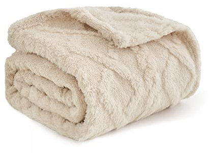 MIULEE Coperta per Cani 40x60 cm Soffice Tessuto in Pile Morbido e Carino Caldo Copriletto Coperta Coperta Lavabile Tappetino per Dormire per Cani Gatti Animali di Porcellino d'India Beige