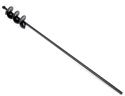 TWSOUL Earth Drill for Drill, Garden Drill, Garden Earth Drill, Long Plant Drill, Hand Drill, Earth Auger, Post Hole (10 x 60 cm)