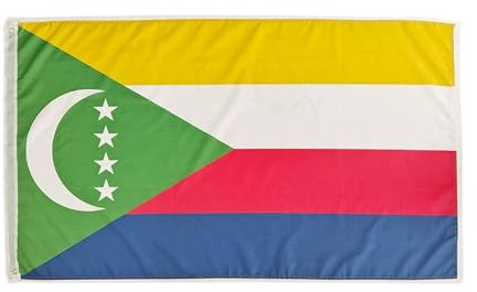 Drapeau des Comores, drapeau des Comores, drapeau Comores, 150 cm x 90 cm, drapeau Comores