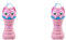 Bottle Besteez: Kool Kitten - Pink | Collapsible 360ml Reusable Bottle | Drip Resistant & Leakproof Kids Water Bottle | Ideal for Back to School | BPA Free (Pack of 2)