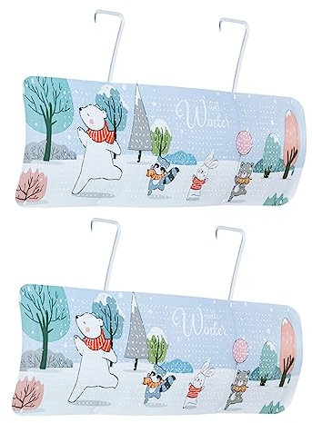 OUNONA 2 Pcs Windshield Deflector Air Conditioner No 180° Rotation Abs Material