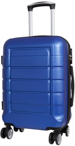 Warenhandel König Hartschalen Koffer Trolley Itzum Handgepäck - Farbe Blau - Gr. M