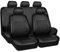 SNXLW 5 Sitzplätze Universal Auto Sitzbezüge Sets für FIAT Panda II MK3/Mk4 (Type 169 319) 2003-2019 2020 Autositzbezug Vorne Hinten Schonbezüge Innenraum Zubehör,A