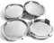 YYGGWL Auto Radkappen 4Pcs 75mm Auto Rad Mutter Kappe Schutz Deckt Kappe Anti-Rost Auto Hub Schraube Abdeckung Auto Reifen Mutter Bolzen Außen Dekoration Universal Radzierblenden
