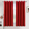 MIULEE Vorhänge Rot Blickdicht mit Ösen, Schöner Weicher Verdunklungsvorhänge zum Verdunkeln von Räumen, 2er Set Gardinen Abdunkelnd Schlafzimmer Wohnzimmer Thermovorhang Kälteschutz 140X160 cm