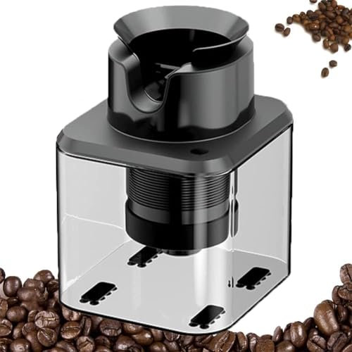 Wrobelax Elektrische Siebträger-Reinigungsmaschine, 58 mm, Klopfbox, Kaffeesatz mit 3 verschiedenen Formen, 5 Sekunden, schnelle Reinigung, 300 U/min, Kaffeesiebträger-Reinigungsbürste