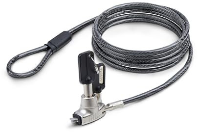 StarTech.com Antivol pour Ordinateur Portable Compatible Slot Noble Wedge , Câble de Verrouillage de 1,5m, Serrure à Clé