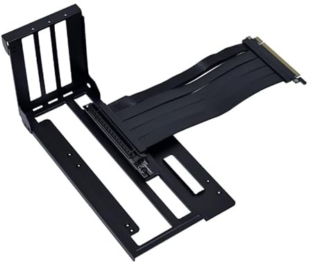 Lian-Li A3-1 3-Slots Vertikale GPU-Halterungs-Kit mit 150 mm PCIe4.0 Riser-Kabel für A3-MATX Computergehäuse, Schwarz
