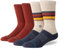 Stance Crew Socks - Wade Collection - Turn Table 2 Pack, Large (35'' - 38'')