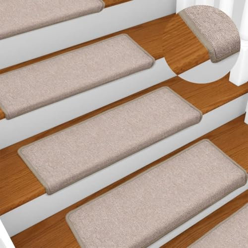 CFODOJ Furniture Select Teppich-Stufenmatten Taupe 65x21x4cm 15 Stück