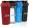 PZMLOASN 4 Stück Protein Shaker - 700ml Premium Protein Powder Shaker,Supplement und Pre-Workout Shaker - Auslaufsicher, BPA-frei und leicht zu reinigen.(Weiß Schwarz Rot Blau)