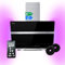 Campana extractora de 60 cm | Campana de pared con altura vertical | acero inoxidable | vidrio negro | WiFi | apagado automático | Iluminación LED RGBW | Control táctil | HERMES6005SM