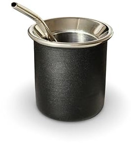 Vaso Mate Térmico Argentino Premium, Hecho de Acero Inoxidable Doble Pared Térmico, Mate con bombilla, Gourd mate mug, Calabaza Mate Moderno