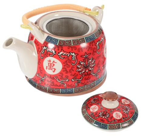 PRETYZOOM Tetera De Cerámica Antiguo Para Restaurante y Oficina Gran Capacidad Té y Bebidas