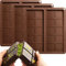 Lot de 3 Moule à Chocolat en Silicone, Moule Tablette Chocolat 2-en-1, DIY Moule à Barre de Chocolat Profond, Moules à Pâtisserie pour Chocolats de Dubai, Barres énergétiques