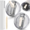 ANTAND 40oz Flip Straw Leak Proof Lid for 40oz Stanley Cup Accessories Stanley Lid, 2 Pack No Spill Lid Replacement 40 oz Tumbler Detachable Lids Cover Topper for Stanley Protour (2 Pcs Light Cream)