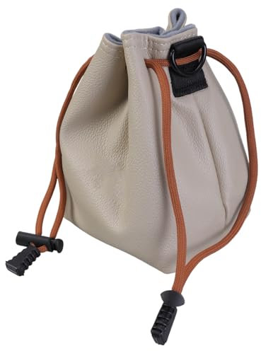 Diogeynu Camera Case Drawstring Bag Vintage DSLR Camera Bag with Adjustable Strap Soft Lens Case Gadget for Traveling