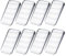 8 cuñas de plástico, 5 x 3 cm, transparentes, antideslizantes, cuñas universales de plástico para suelos, puertas, ventanas, vidrio, mesas, armarios