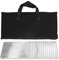 Barbecue Charbon de Bois, en Acier Inoxydable Multifonctionnelle Portable Pliable Grille Barbecue avec Sac de Rangement pour Le Camping en Plein Air