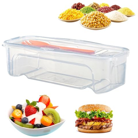 Pentola per pasta a microonde, contenitore ermetico per spaghetti e noodle, organizer per frigo, ciotole per mescolare e frutta