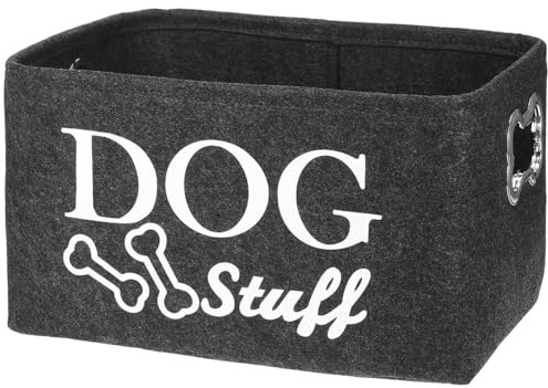 PRETYZOOM Aufbewahrungsbox Für Hundespielzeug Aus Filz Mit Griffen Mehrzweck Aufbewahrungsbox Für Heimtierbedarf Und Kinderspielzeug 15.75 X 10.63 X 8.86In Für Ordnung Im Wohnraum