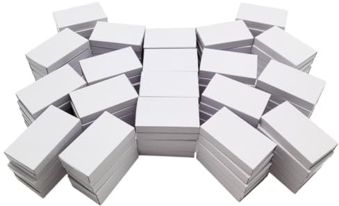 NOLA Streichholzschachteln Blanko zum Basteln und Bemalen für Kinder - 10, 50, 100 Stück - 11 x 6,5 x 2 cm, weiß - Perfekt für Kindergeburtstage und Partys (100)