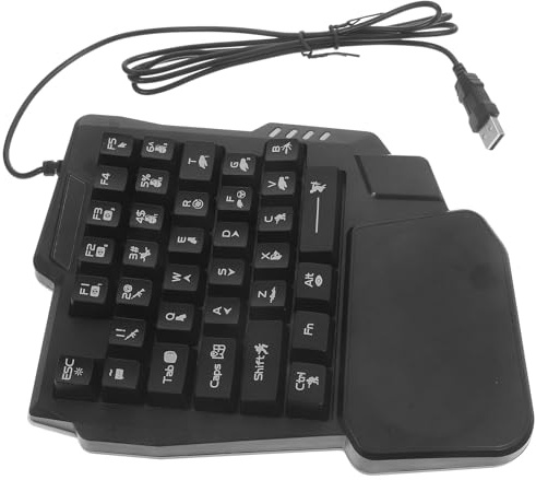ASAKKURA E-sport Mechanical Gaming Keyboard with Backlight Compact Half Keyboard for Accurate Play Easy Installation Design for Home and Dorm Entertainment