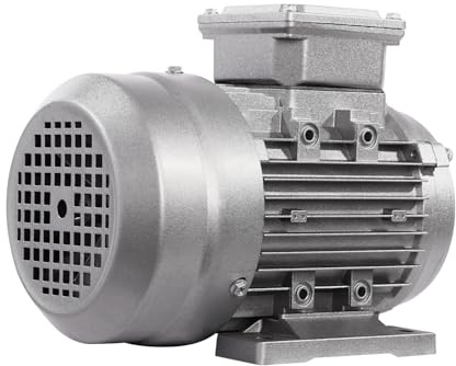 0,75KW Drehstrommotor, 1400 U/min Elektromotor mit Reinen Kupferspulen, 380V Industriemotor IP55 für Pumpen und Ventilatoren, 0,55kW MS7144 Motor mit Aluminiumgehäuse, Silber