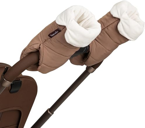 Lionelo Handmuff Oli Kinderwagen-Handwärmer – 2er Set Handmuffen | mit Magnetverschluss, warm gefüttert, wind- & wasserabweisend, waschbar, universal passend