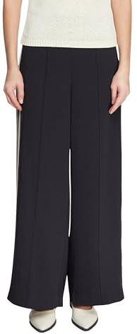 Comma Wide-Leg-Hose mit Seitenstreifen