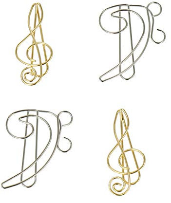 Büroklammern Violinschlüssel und Bassschlüssel - Schönes Geschenk für Musiker